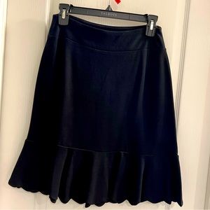 NWT Talbots black jersey knit skirt